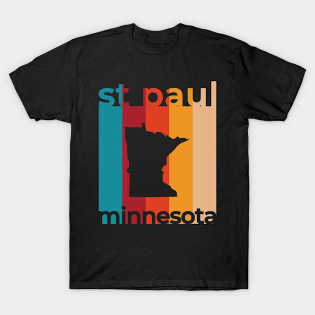 St Paul Minnesota Retro T-Shirt by easytees